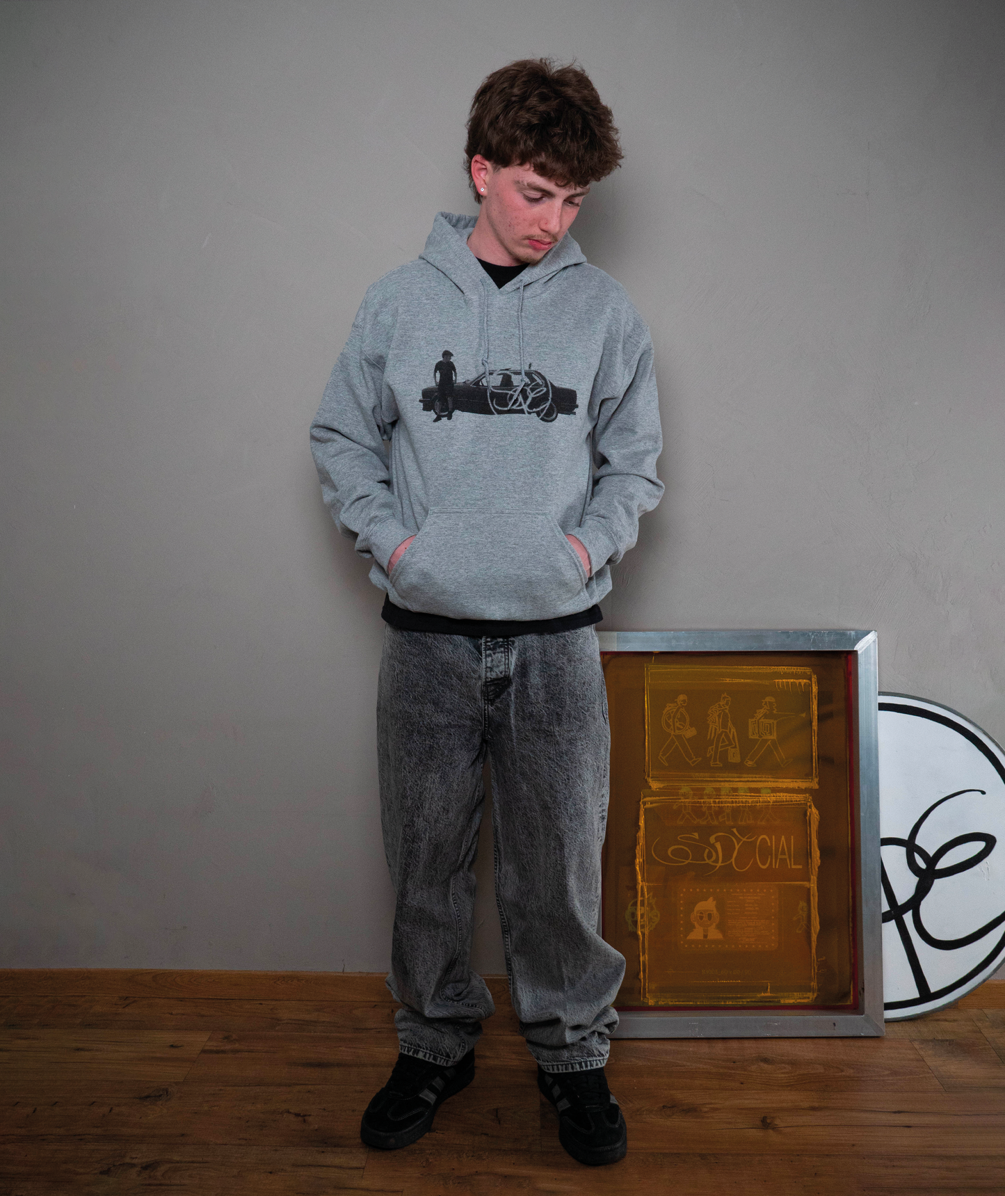 SWEAT À CAPUCHE E30 GREY