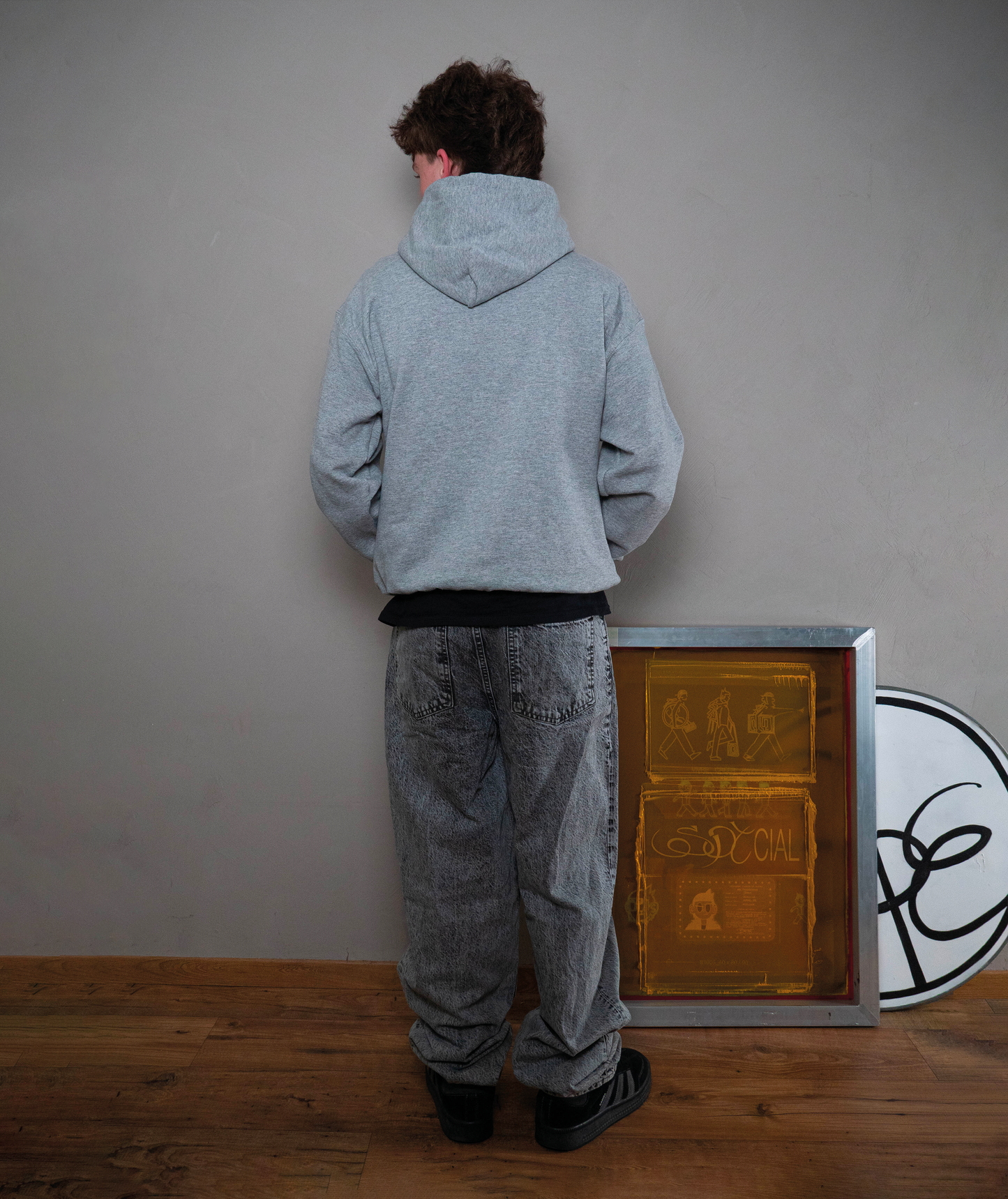 SWEAT À CAPUCHE E30 GREY